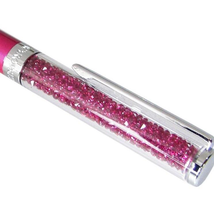 スワロフスキー クリスタルライン ボールペン フューシャー 名入れ彫刻代込み 入学祝 就職祝 誕生日 母の日 ギフト 名入れ | SWAROVSKI | 02