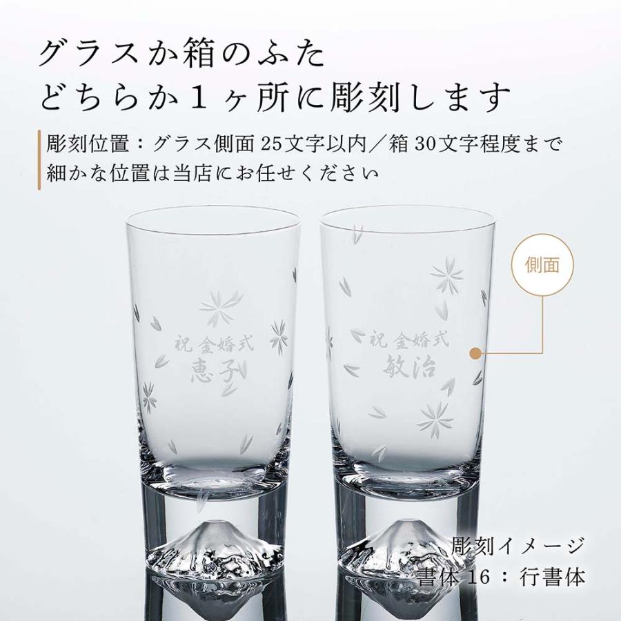 田島硝子（TAJIMA GLASS） 桜切子 富士山グラス ハイボール タンブラー
