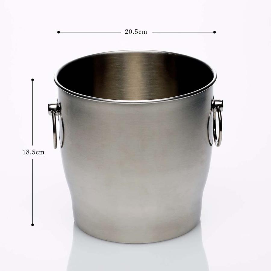 18-8 ワインクーラー ステンレス 名入れ彫刻代込み お祝い 開店祝 オープン ギフト オリジナル デザイン バーグッズ ワイン 二次会 ボトルクーラー 日本製 |  | 05