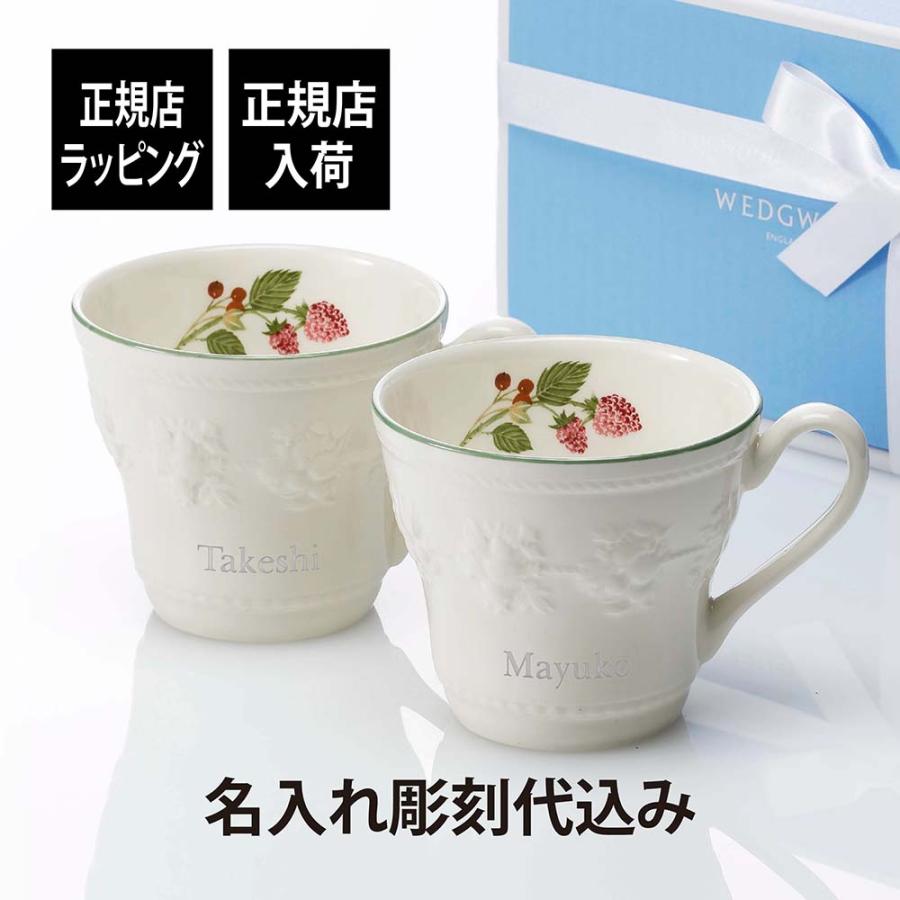 WEDGWOOD（ウェッジウッド） フェスティビティ ラズベリー マグ ペア
