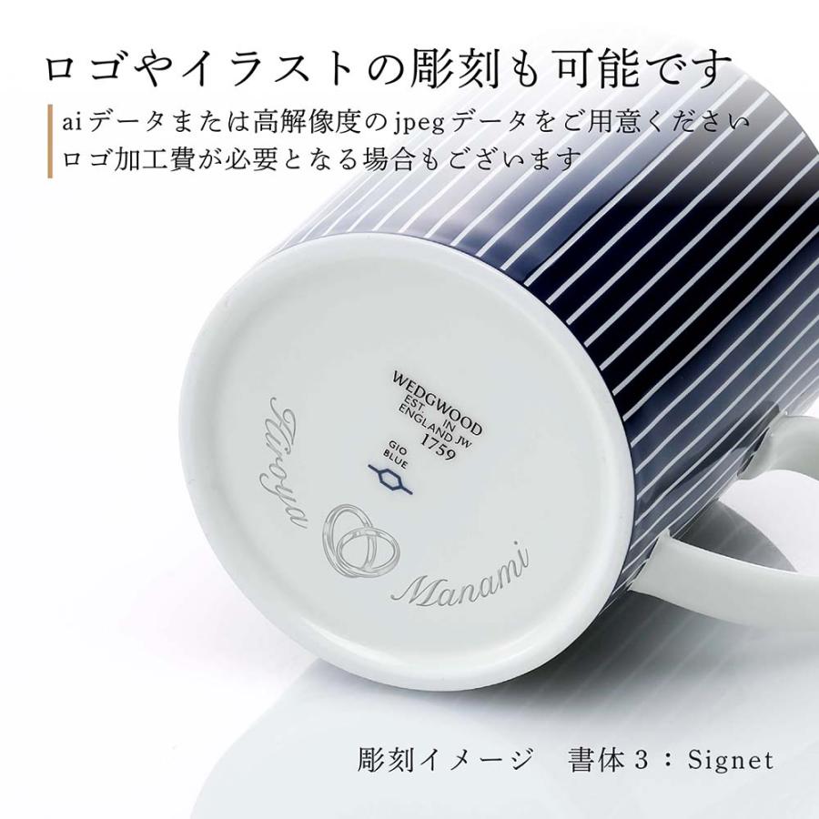 WEDGWOOD（ウェッジウッド） ジオ ブルー マグ ピンストライプ