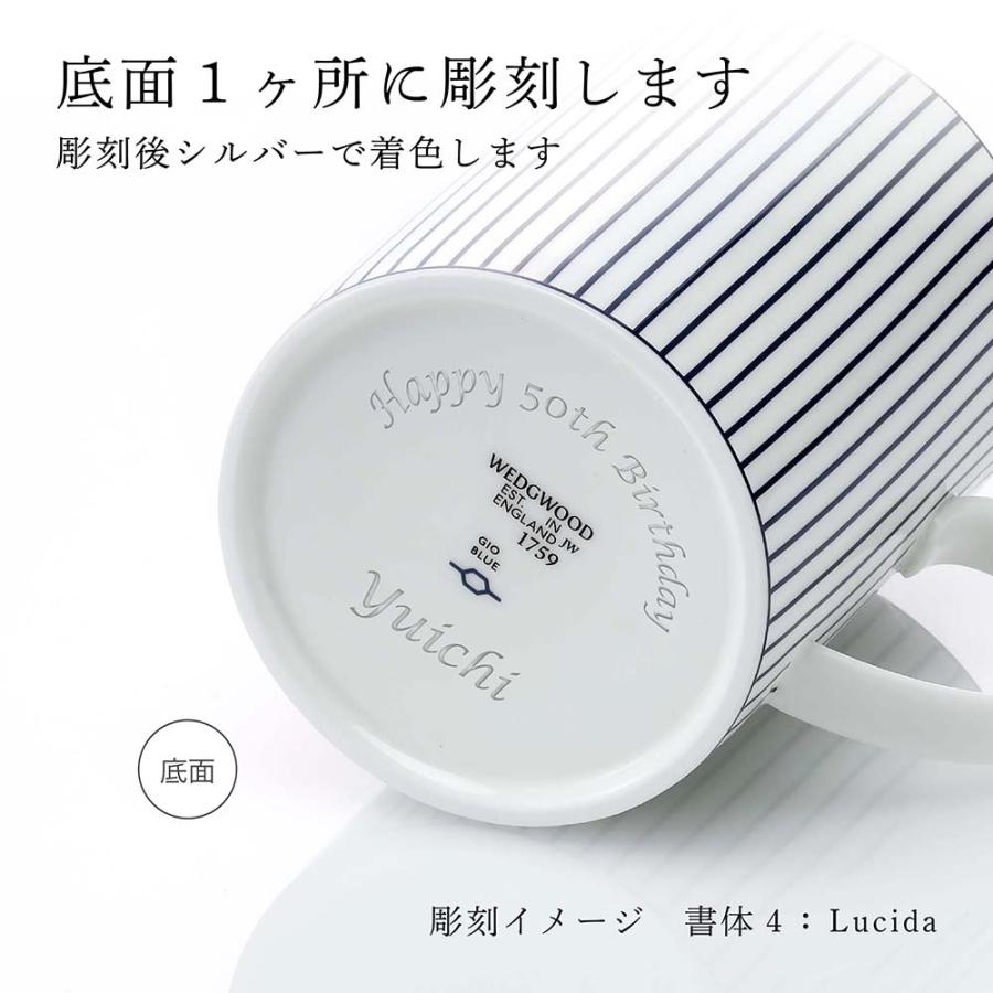 WEDGWOOD（ウェッジウッド） ジオ ブルー マグ ピンストライプ 