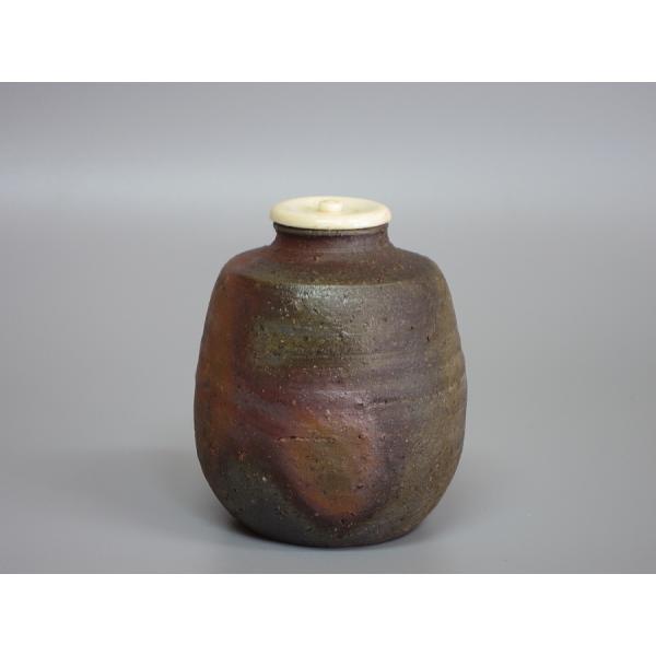 １着でも送料無料】 備前肩衝茶入 各見政峯（政美）造 共箱 キッチン