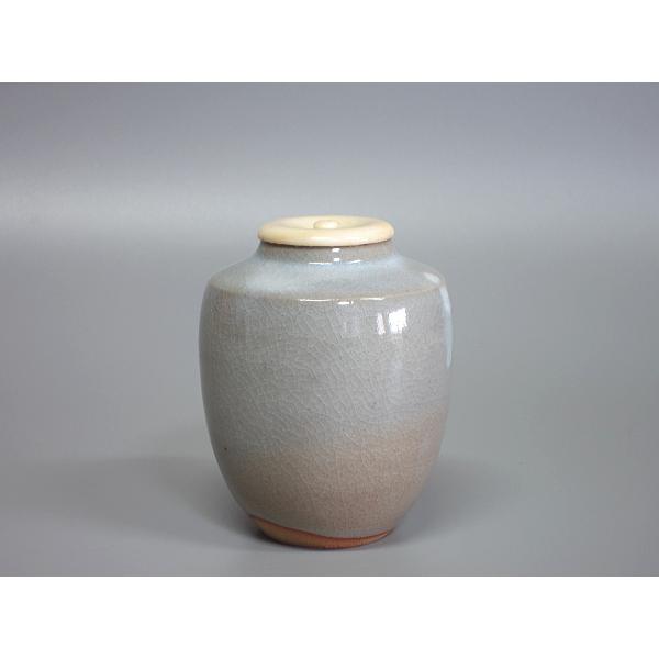 萩 茶入 肩衡茶入 萩焼 江月 仕覆 葛城緞子 茶道具 共箱 新品