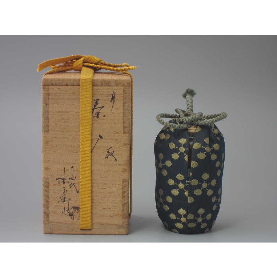 高取耳付茶入 十四代亀井味楽造 共箱 : 茶道具商 越中屋 - 通販