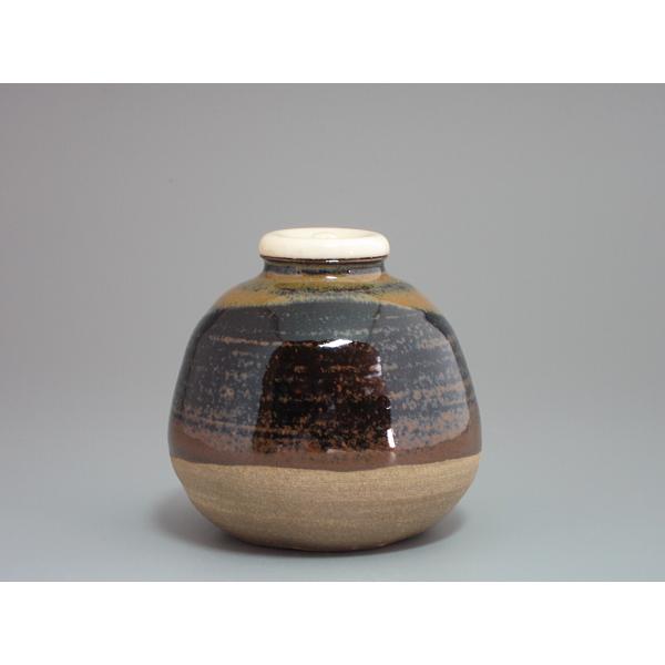 高取茄子茶入 十一代高取静山造 共箱 : 茶道具商 越中屋 - 通販 高取茄子茶入 十一代高取静山造 共箱 : 茶道具商 越中屋 - 通販