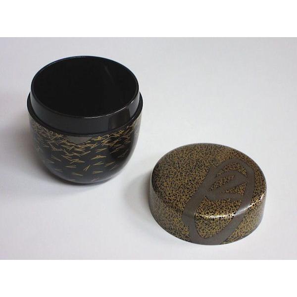 月に松葉蒔絵中棗 彰光造 共箱 : 茶道具商 越中屋 - 通販 - Yahoo 