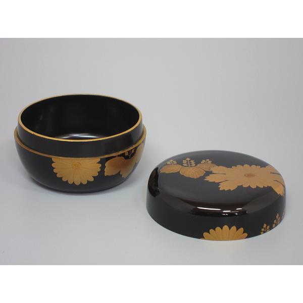 菊桐蒔絵黒平棗 輪島塗 田中勝月造 桐箱 : 茶道具商 越中屋 菊桐蒔絵黒平棗 輪島塗 田中勝月造 桐箱 : 茶道具商 越中屋