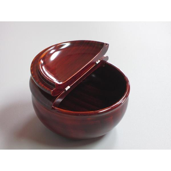老松割蓋茶器 山中塗 鱗鶴金襴(長緒仕覆付) : 茶道具商 越中屋 老松割蓋茶器 山中塗 鱗鶴金襴(長緒仕覆付) : 茶道具商 越中屋