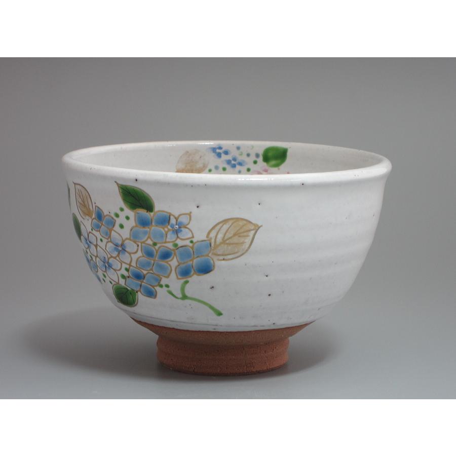 色絵紫陽花茶碗 平安珠峰造 共箱 : 茶道具商 越中屋 - 通販 - Yahoo