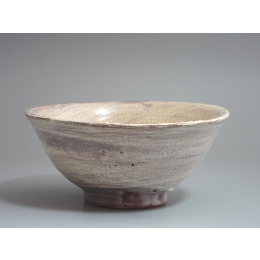 高麗末期金海刷毛目椀 高麗刷毛目茶碗 韓国作家作品（作者名／陶印なし） 桐箱 : 茶道具商 越