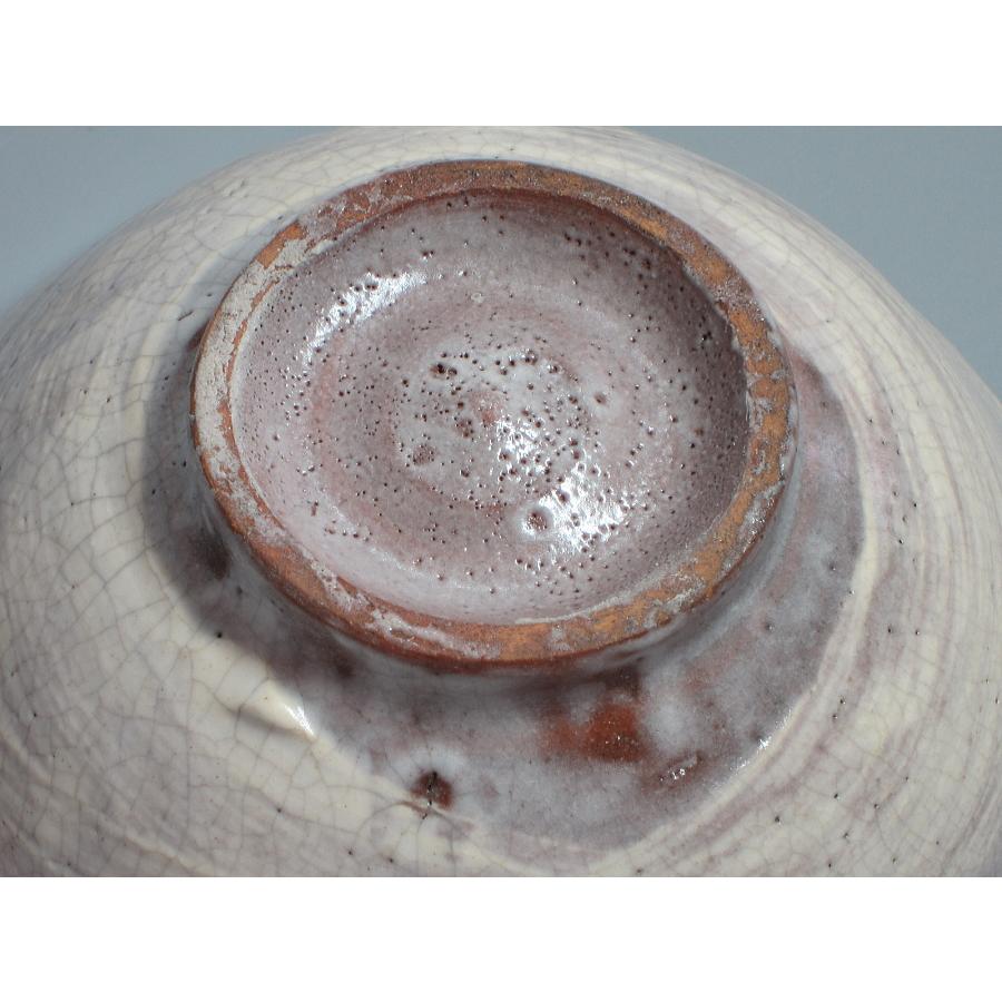 高麗刷毛目茶碗 韓国作家作品（作者名／陶印なし） 桐箱 : 茶道具商 越