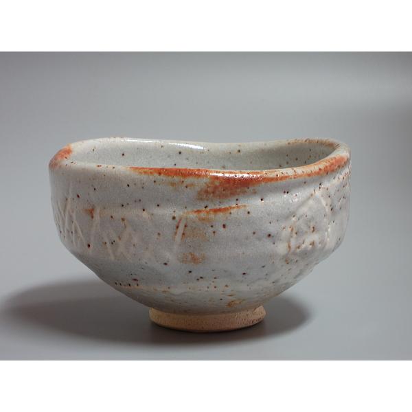 鼠志野茶碗 名物峰紅葉写 加藤光男(光右衛門)造 共箱 : 茶道具 鼠志野茶碗 名物峰紅葉写 加藤光男(光右衛門)造 共箱 : 茶道具