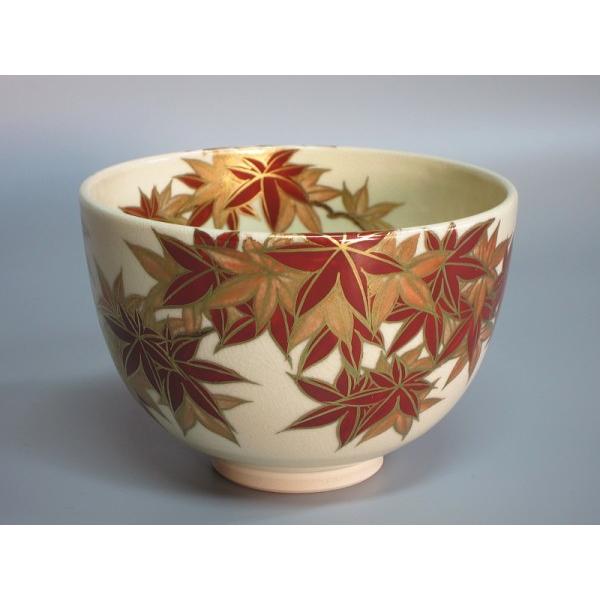 色絵紅葉画茶碗 清閑寺 杉田祥平造 共箱 : 茶道具商 越中屋 色絵紅葉画茶碗 清閑寺 杉田祥平造 共箱 : 茶道具商 越中屋