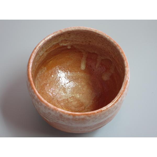 茶道具 常滑樂七 赤楽茶碗☆共箱☆おまけ湯呑み付 茶道具 常滑