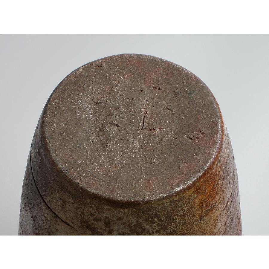 備前焼桟切 南蛮写鬼ノ腕花入 初代 小西陶古造 昭和初期（本体