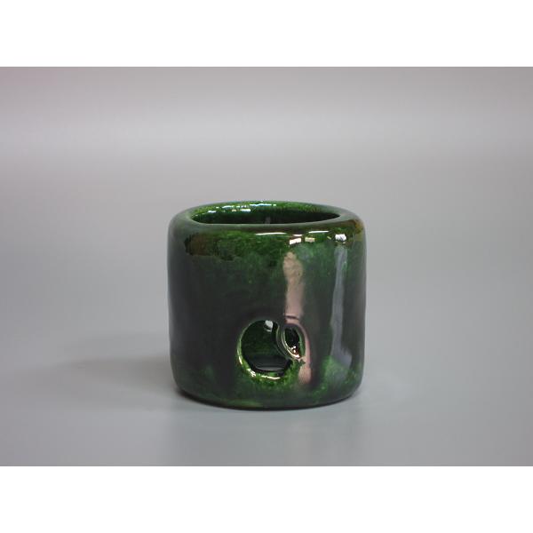 巨匠陶芸家　新聞寛山　青丸繋流釉大壺　レア　箱無し 巨匠陶芸家 新聞寛山 青丸繋流釉大壺 レア 箱無し