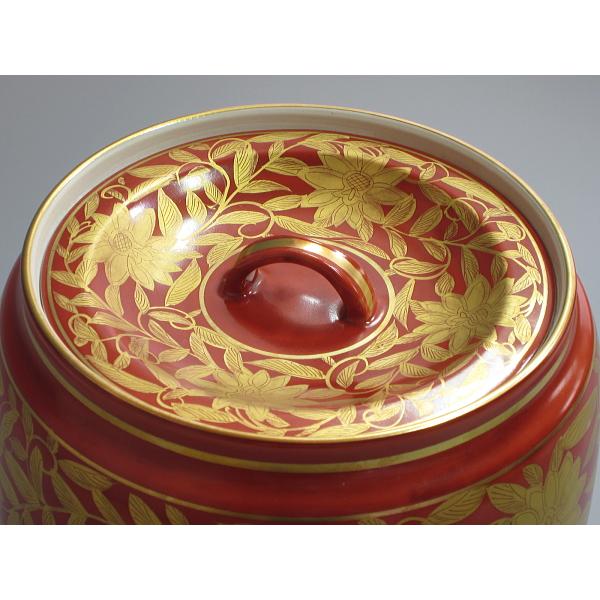 赤絵金襴手 牡丹唐草紋皆具 手塚玉堂造 共箱 : 茶道具商 越中屋 赤絵金襴手 牡丹唐草紋皆具 手塚玉堂造 共箱 : 茶道具商 越中屋