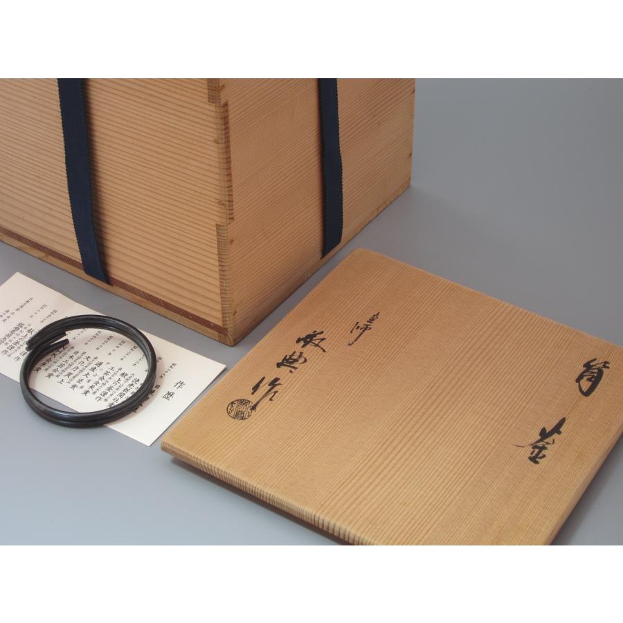 値下げ　茶道具　高橋敬典　茶釜　共箱 楽天市場】【中古】【茶道具】釜師 人間国宝 高橋敬典造 利休好