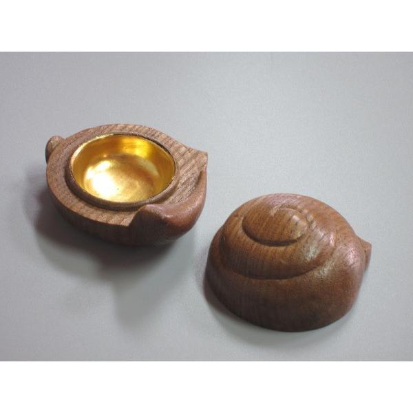 桑木地カタツムリ香合 川本光春造 共箱 : 茶道具商 越中屋 - 通販