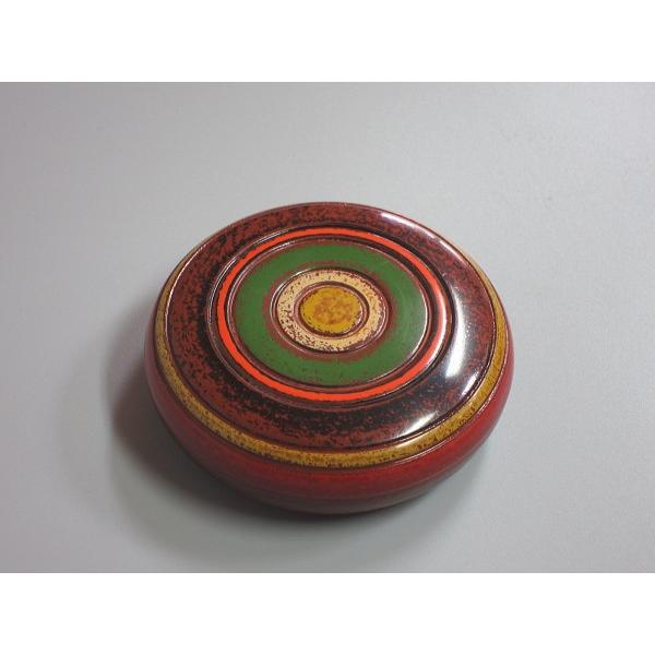 茶道具　青海波　独楽香合 茶器/茶道具 香合】 蛤香合 海松波 内金箔 淡々斎好写し 中村湖