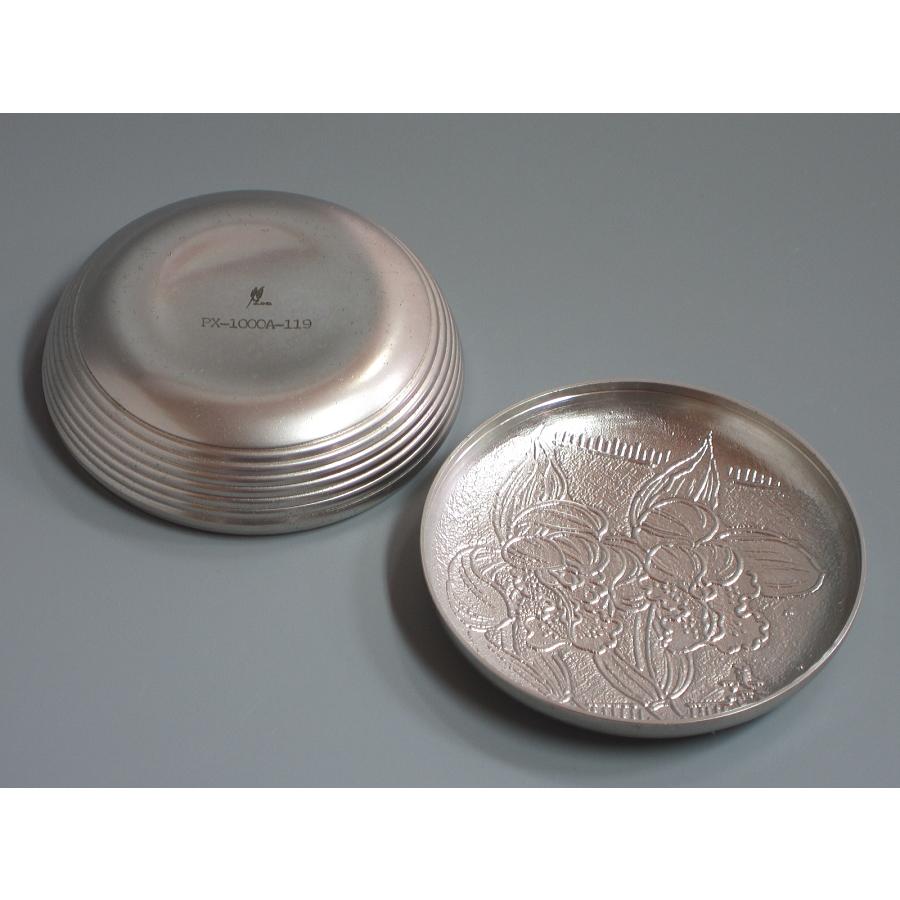金銀彫金「双蘭花想」香合 文化勲章作家・帖佐美行造 共箱 : 茶道具商