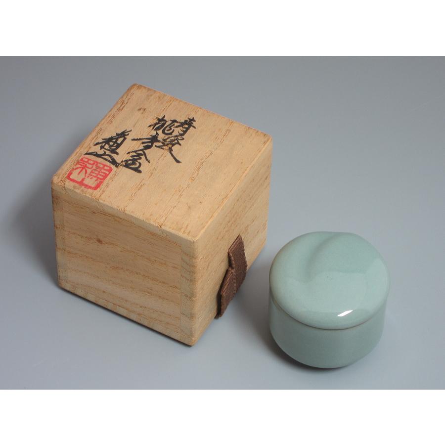 京焼 楽天市場】諏訪蘇山の通販 香道具 茶道具 青瓷桃香合（書付有）（共箱） 諏訪蘇山造 三代 工芸品