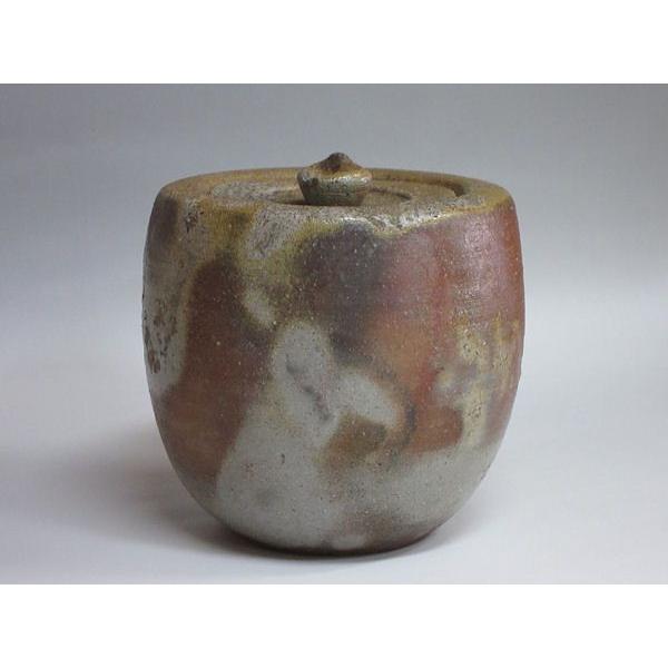 T741 水指 『備前 水指』『森宝山 造』 共箱 茶道具 備前水指 森