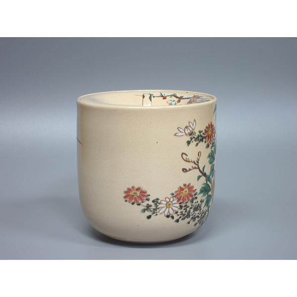 仁清写 色絵草花紋水指 仁清銘（本体のみ） : 茶道具商 越中屋 - 通販