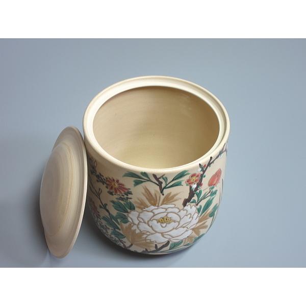 仁清写 色絵草花紋水指 仁清銘（本体のみ） : 茶道具商 越中屋 - 通販