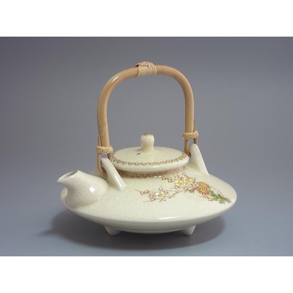 白薩摩 色絵梅花紋銚子 荒木幹二郎造 共箱 : 茶道具商 越中屋 - 通販