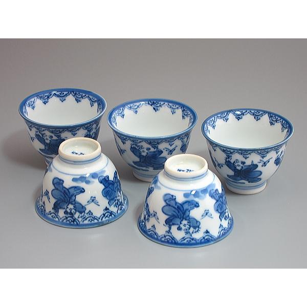鍋島焼 染付唐子絵煎茶碗セット : 茶道具商 越中屋 - 通販 - Yahoo