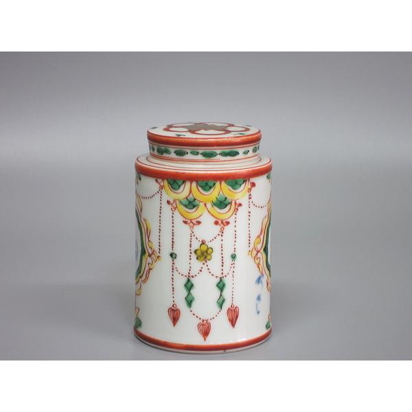 赤絵福寿茶入 清閑寺窯 八代 村田亀水造 共箱 : 茶道具商 越中屋