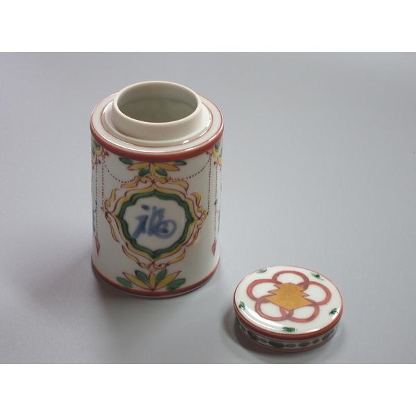 赤絵福寿茶入 清閑寺窯 八代 村田亀水造 共箱 : 茶道具商 越中屋