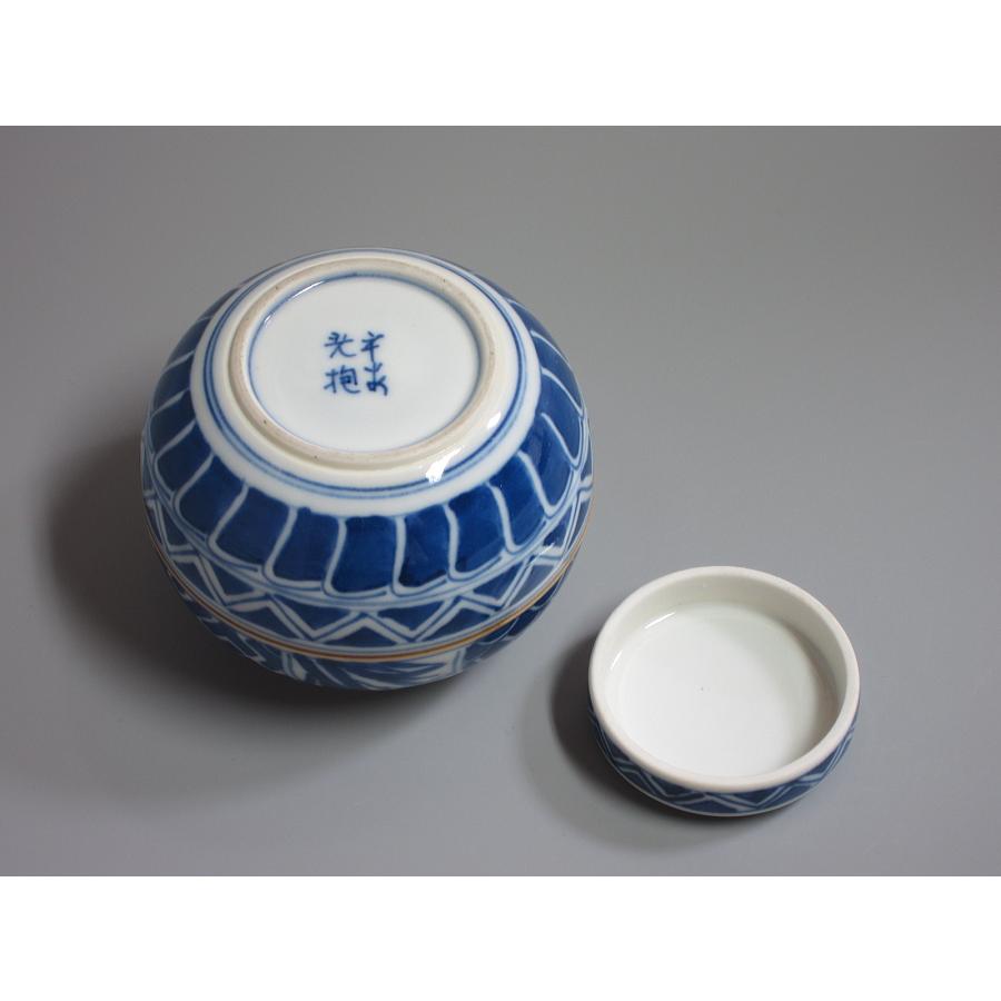 染付祥瑞手 茶心壺／茶入 四君子紋 平安光抱造（本体のみ） : 茶道具商