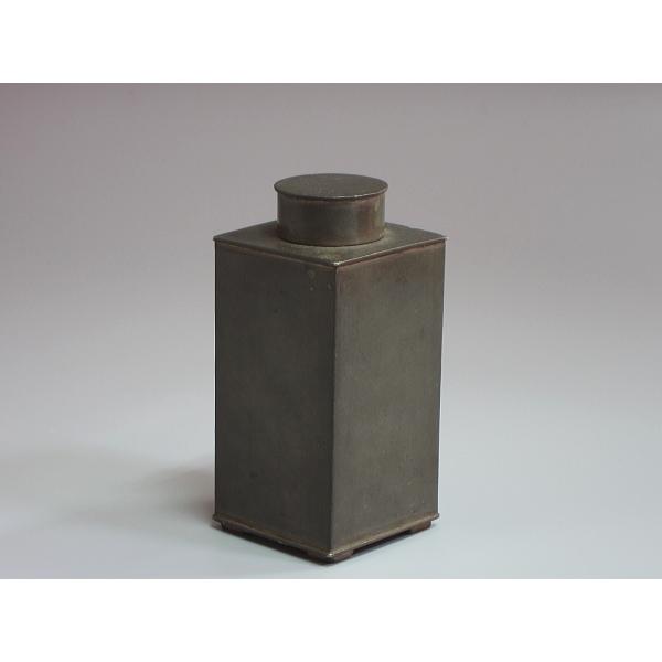 ま*ん様 【唐物 古錫 角型 茶心壺 壱双 點銅 尚古堂】中国古玩 茶壺 茶道具 唐物 古錫 角型 茶心壺 壱双 點銅 尚古堂】中国