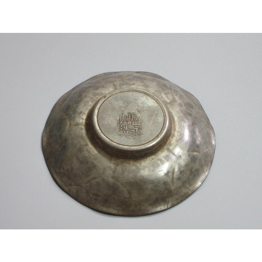 古錫 錫製 【盛永貞盛造洋點包換】茶托 五客 箱入 唐物 中国 古錫 錫製 【盛永貞盛造洋點包換】茶托 五客 箱入