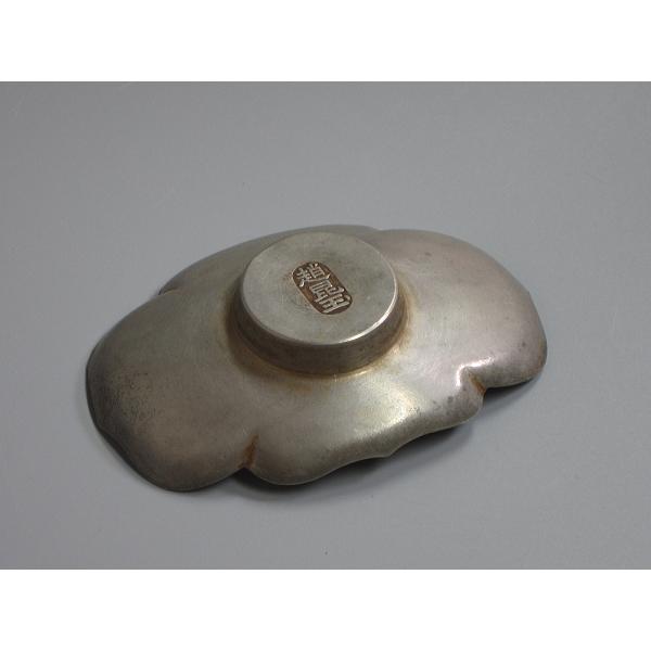 唐物古錫 菱花式茶托「趙昆玉」在銘 五客揃 中国古玩 : 茶道具商 唐物古錫 菱花式茶托「趙昆玉」在銘 五客揃 中国古玩 : 茶道具商