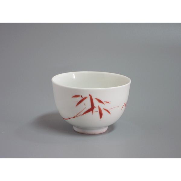 上手 朱竹 水注 茶道具 赤絵 染付