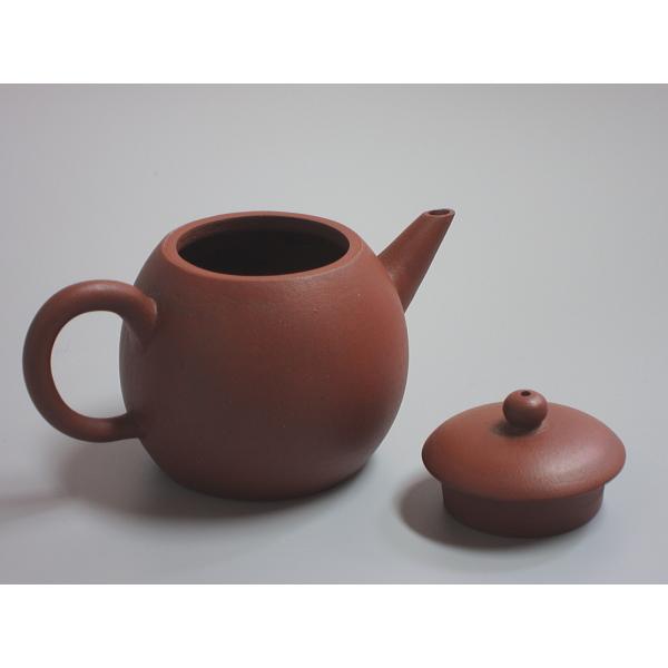 唐物朱泥茄子式急須「清香壺内 泉孟臣」在銘茶銚 中国古玩