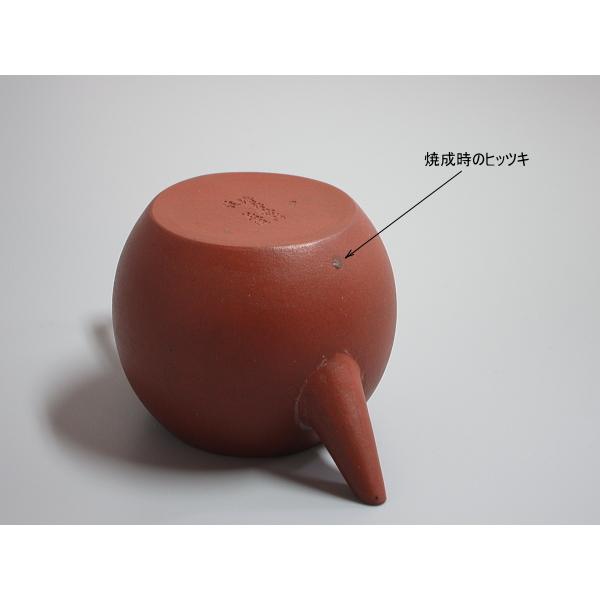 唐物朱泥茄子式急須「清香壺内 泉孟臣」在銘茶銚 中国古玩