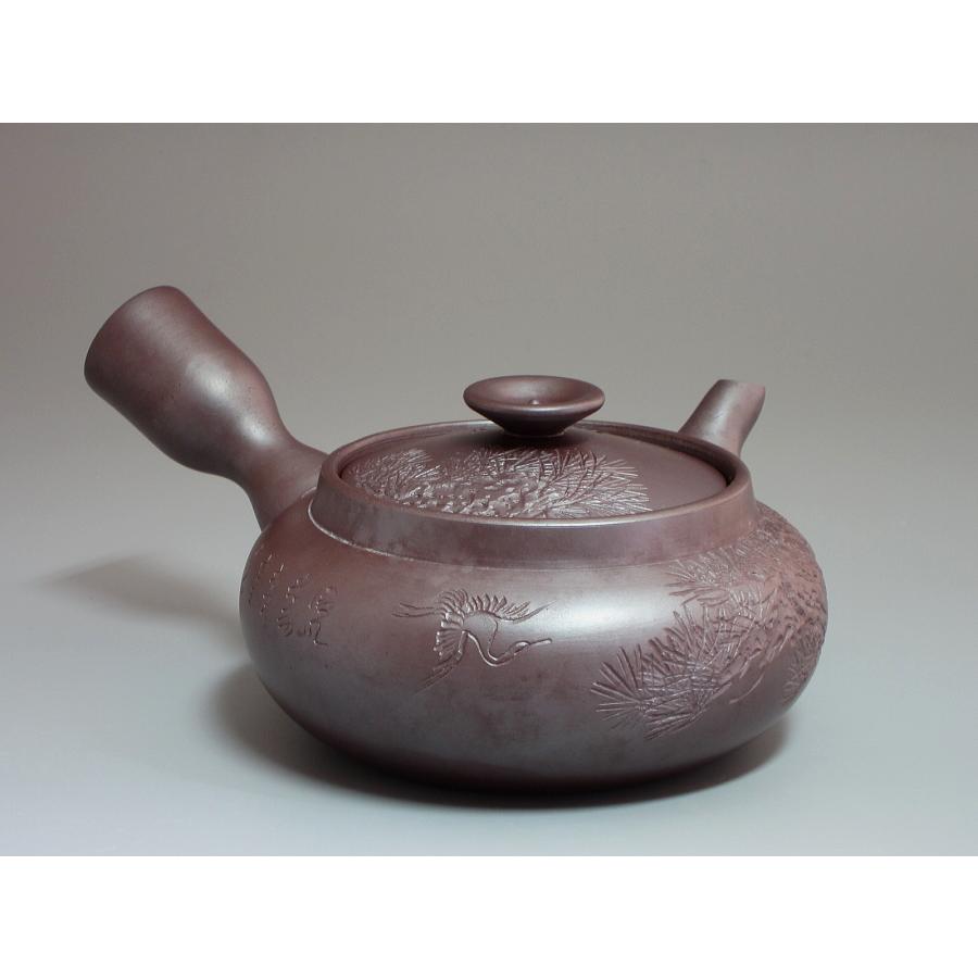 失透釉 後手 急須 古美術 古道具 アンティーク 千葉光広 Mitsuhiro Chiba 透明釉 後手急須 ST0599 | TOKONAME