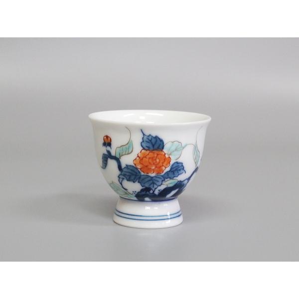煎茶器セット 色鍋島岩牡丹紋 畑萬陶苑造 箱なし : 茶道具商 越中屋
