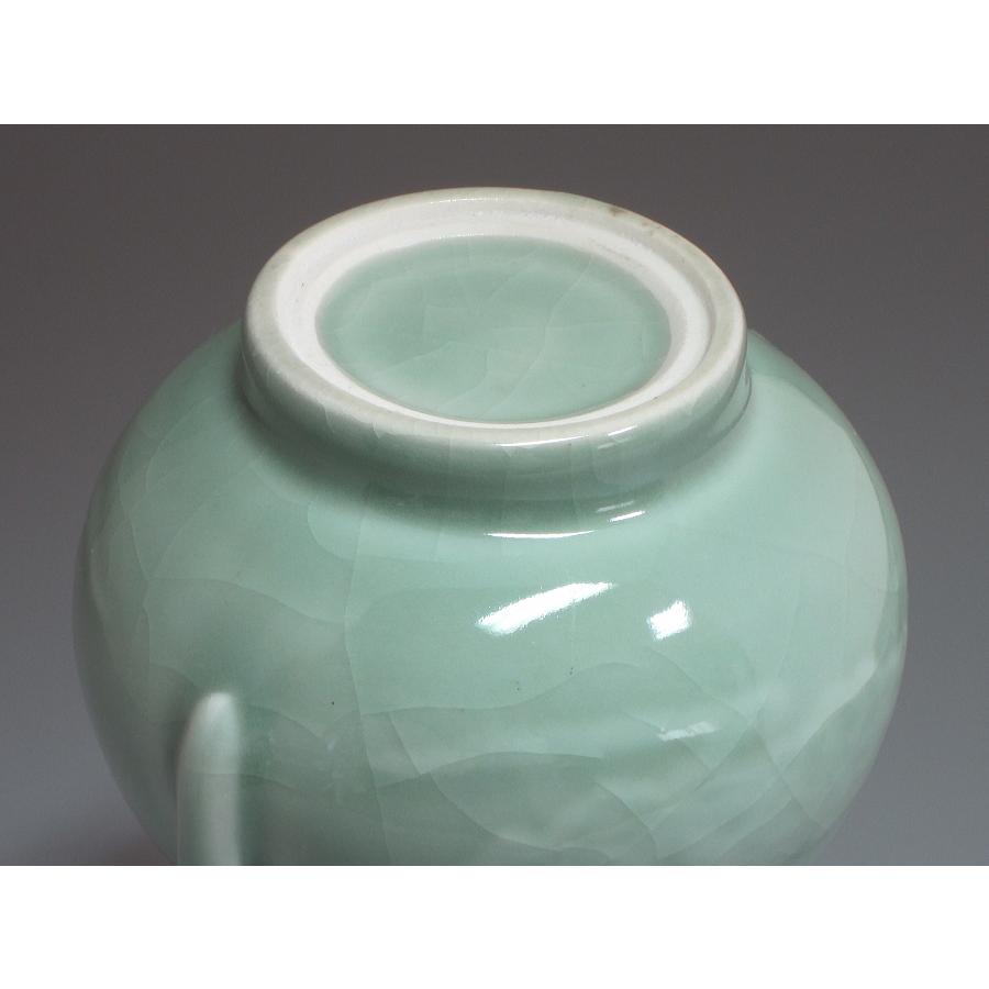 中国龍泉窯 青磁雲鶴紋水注／水指／水瓶／急須／ティーポット （本体