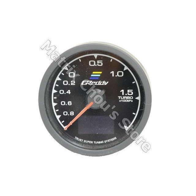 デジタル ブースト計 1.5 2.0 ブーストゲージ 60パイ 汎用 追加ターボメーター 電圧表示 ピークホールド LED|etech-commerce|03