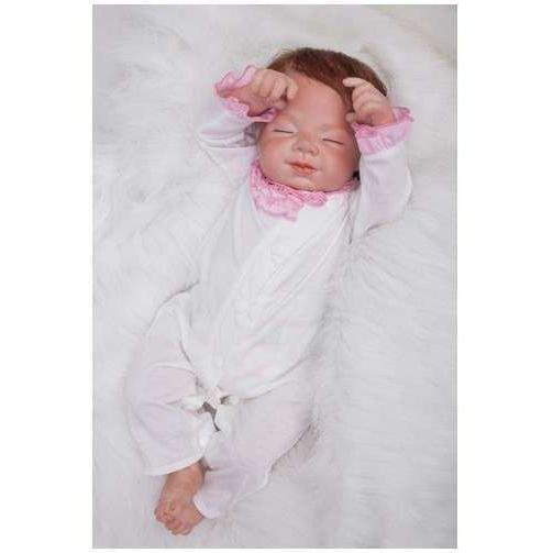 【上品】 リボーンドール リアル赤ちゃん人形 本物そっくり かわいいベビー人形 ハンドメイド海外ドール 衣装付き クローズアイ 幸せそうな寝顔