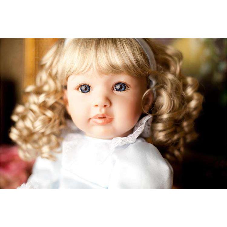 リボーンドール プリンセスドール トドラードール 赤ちゃん人形 ベビードール 24インチ 高級 服 衣装付き 金髪 カールヘア｜etech-commerce｜04