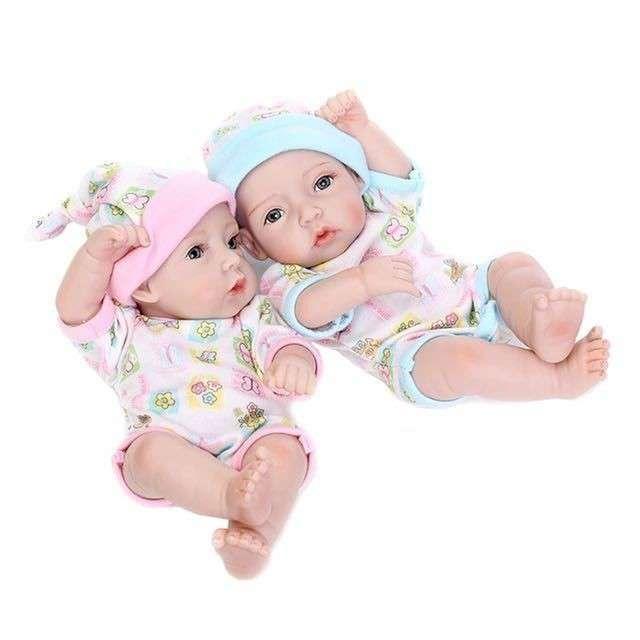 リボーンドール 男女の双子ちゃんセット フルシリコンビニール リボーンドール 男女の双子ちゃんセット フルシリコンビニール