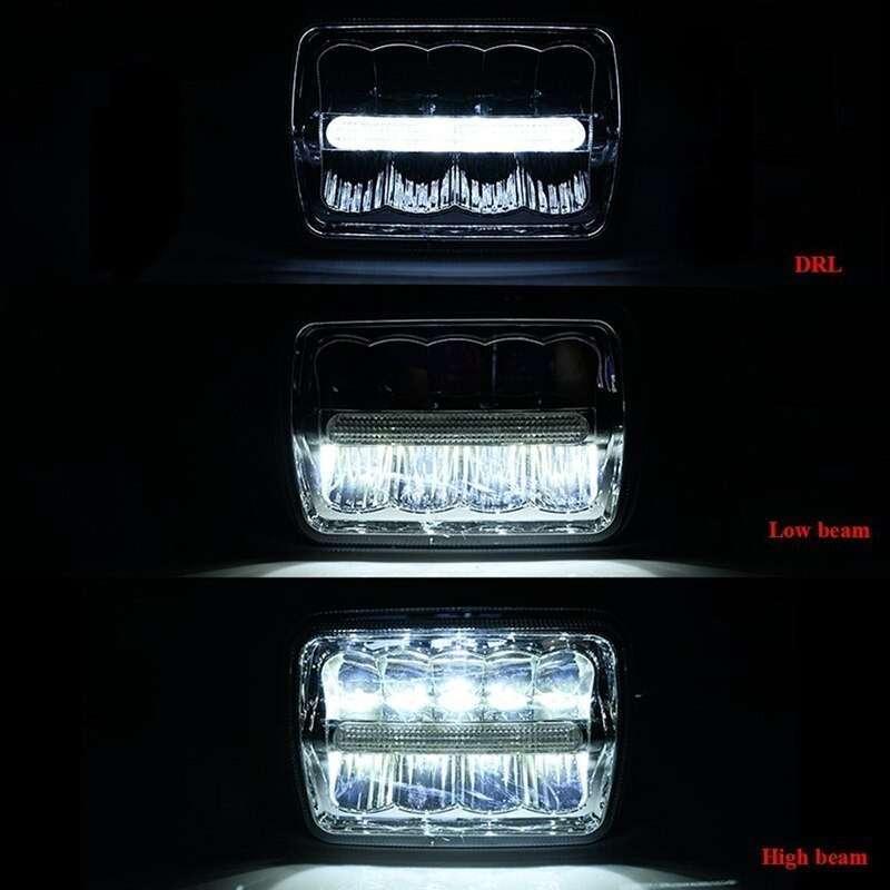 LED ヘッドライト RX 400 1100 1200 DAEG GPZ 400 750 1100 900R GSX1100S CBR400 GSX GPZ900R RX400 GPZ400 NINJA 角型