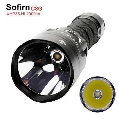 SOFIRN C8G 強力 21700 LED 懐中電灯 CREE XHP35 ハイ 2000LM 18650
